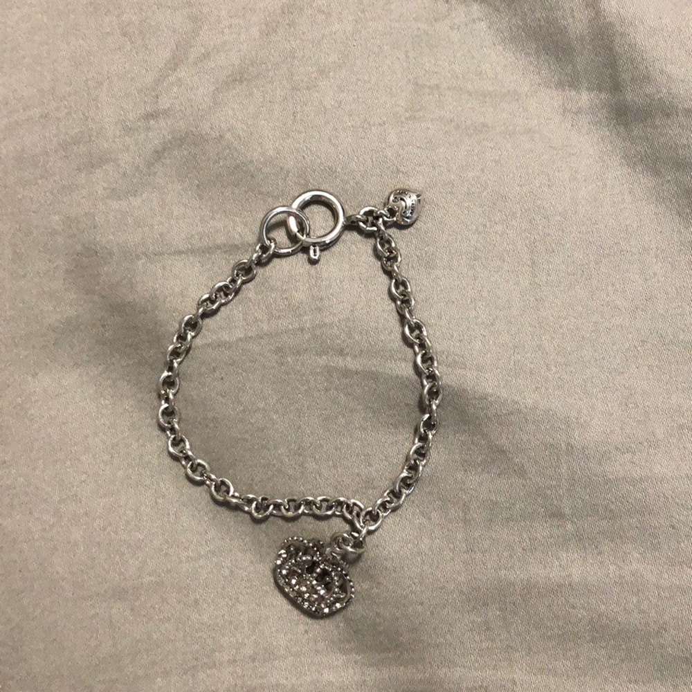 Juicy Couture Silver chain charm bracelet